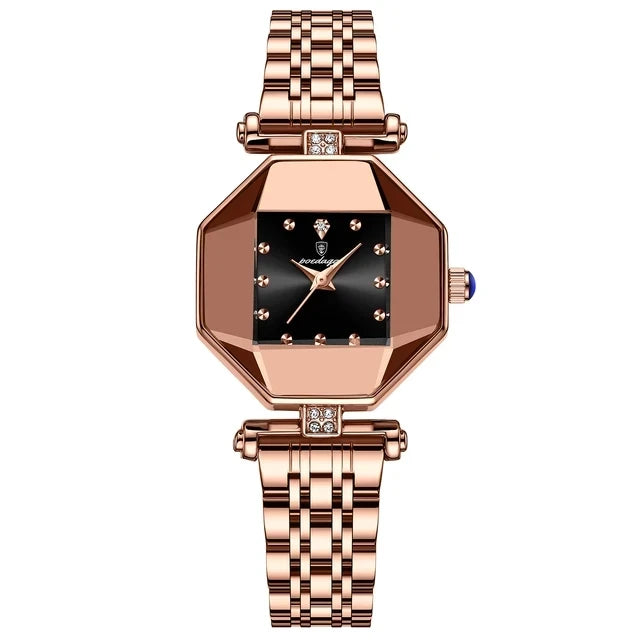 Starry Dial Luxury Diamond Steel Strap Dress Business Watches for Women Fashion