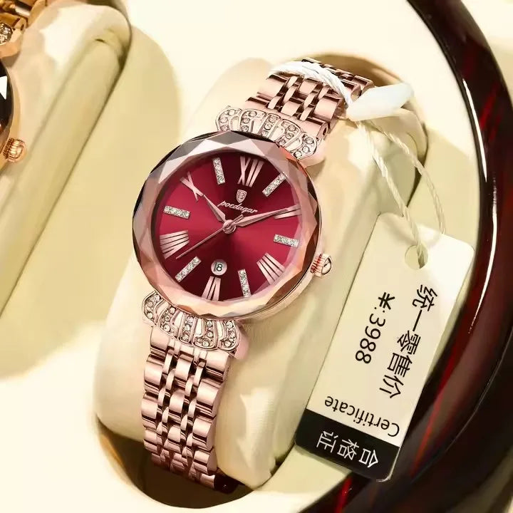 Luxury Quartz Wristwatch High Quality Diamond Bracelet Steel Ladies Watches Relogio Feminino