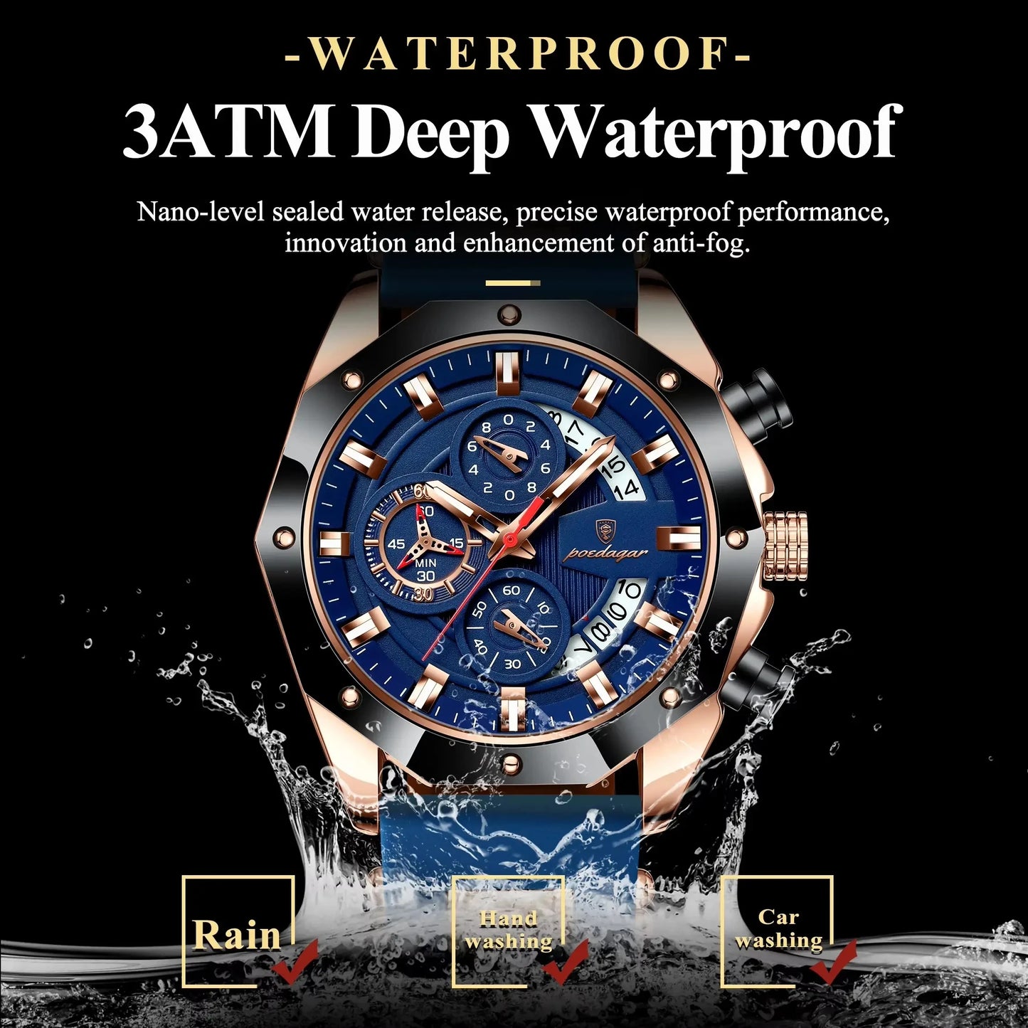 Sport Business Wristwatch Chronograph Luxury Fashion