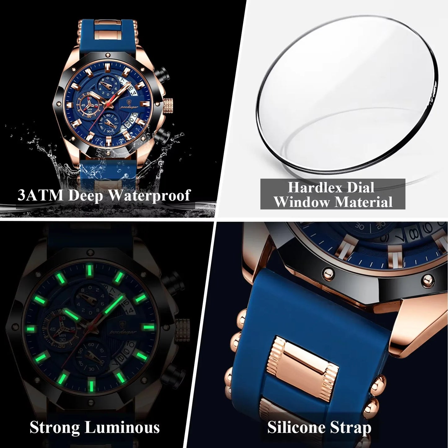 Sport Business Wristwatch Chronograph Luxury Fashion