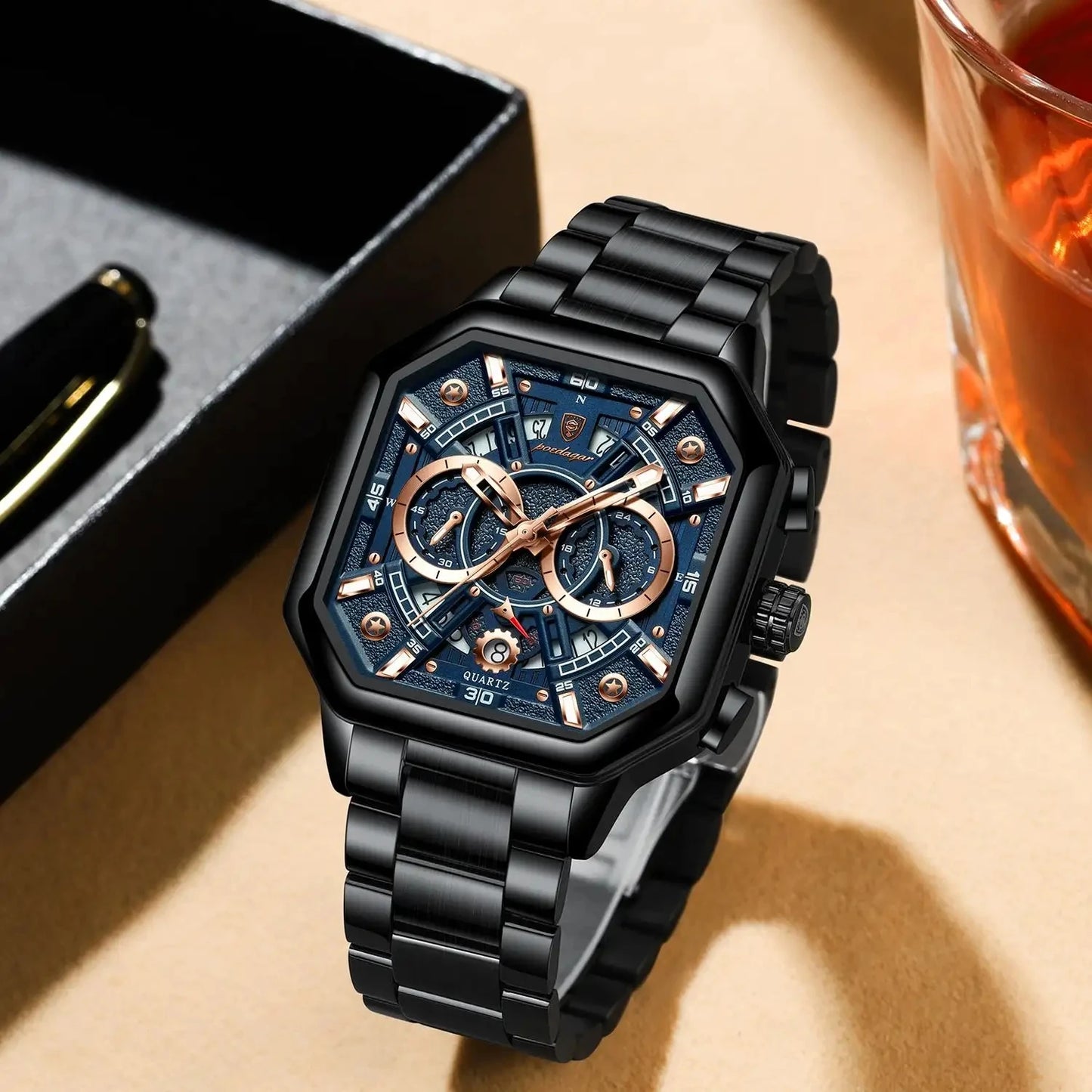 Strap Sports Quartz Men's Business Watche