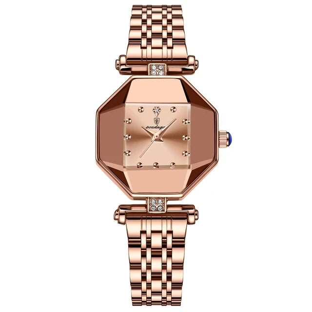 Starry Dial Luxury Diamond Steel Strap Dress Business Watches for Women Fashion