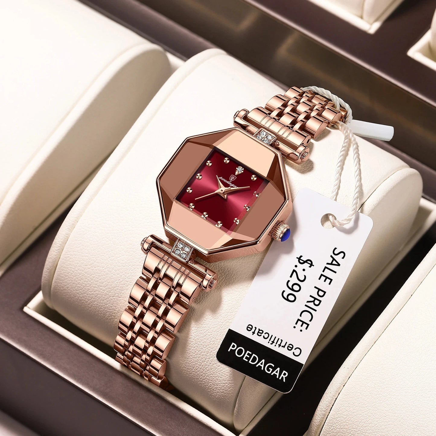 Starry Dial Luxury Diamond Steel Strap Dress Business Watches for Women Fashion