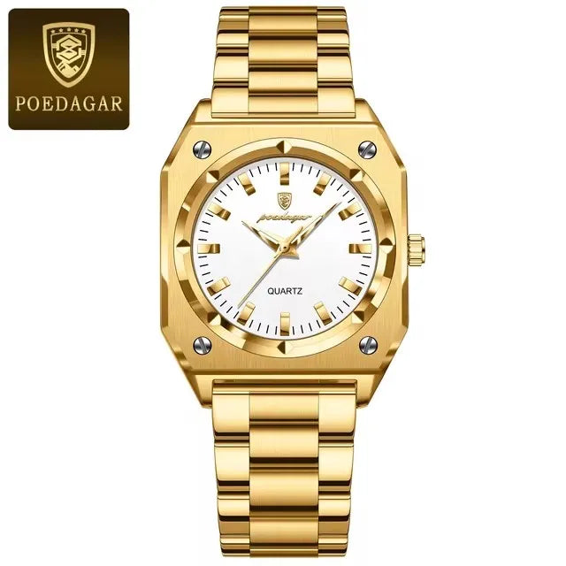 Luxury Gold Elegant Square Ladies Watch