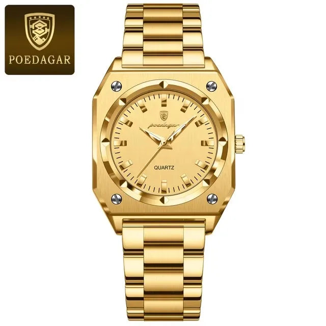 Luxury Gold Elegant Square Ladies Watch