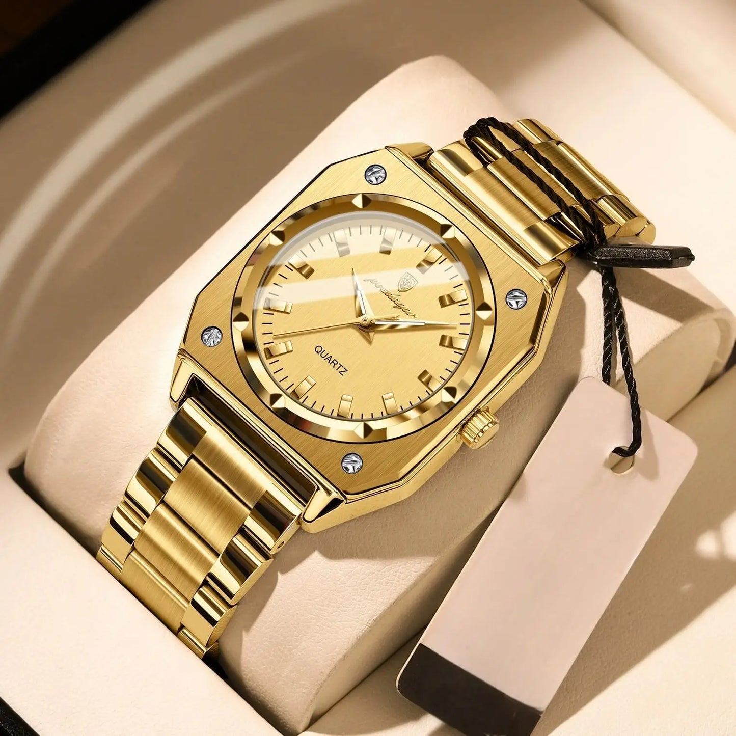 Luxury Gold Elegant Square Ladies Watch